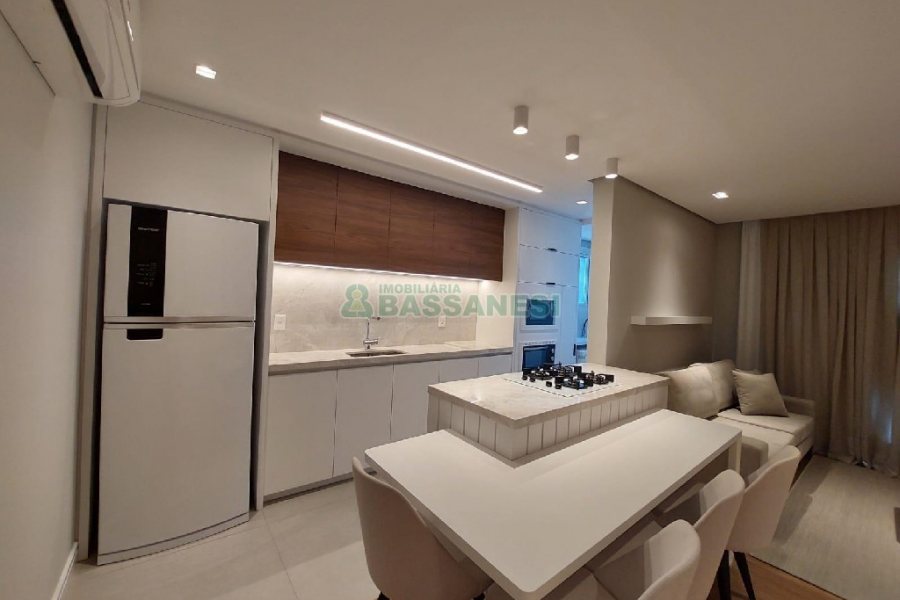 Apto Mobiliado com 48m², 1 dormitório, 1 vaga, no bairro Santa Catarina em Caxias do Sul para Alugar