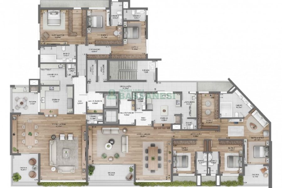 Apartamento com 232m², 3 dormitórios, no bairro Exposição em Caxias do Sul para Comprar