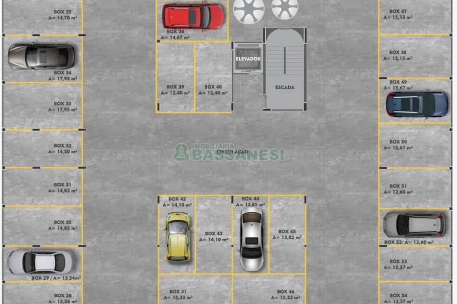 Apartamento com 57m², 2 dormitórios, 1 vaga, no bairro Cinqüentenário em Caxias do Sul para Comprar