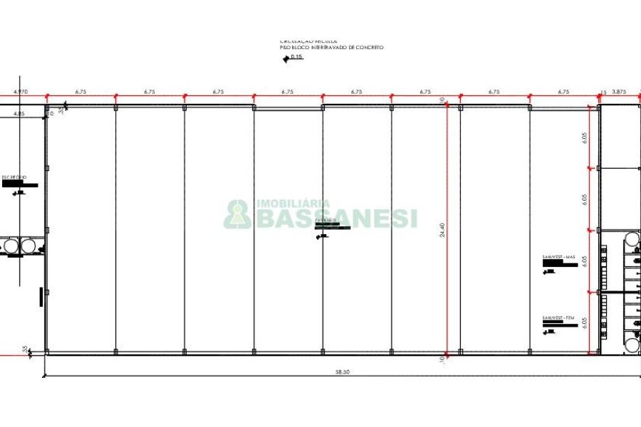 Pavilhão com 1400m², no bairro Nossa Senhora de Fátima em Caxias do Sul para Alugar