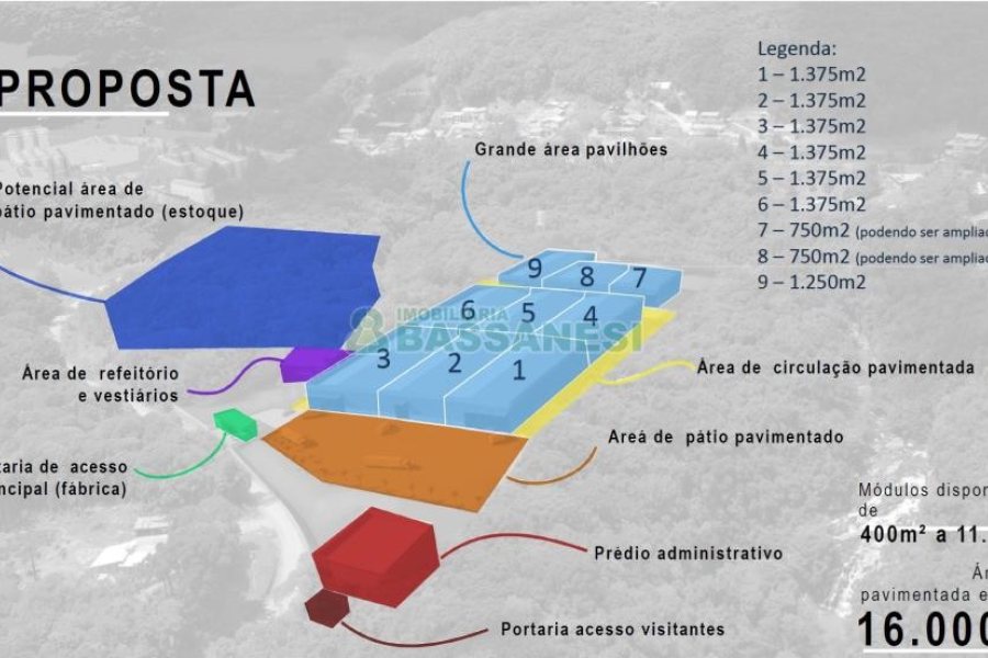 Pavilhão com 1375m², no bairro Otavio Rocha em Flores da Cunha para Alugar