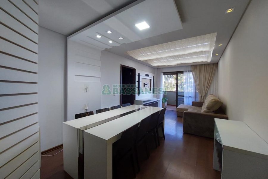 Apto Mobiliado com 100m², 3 dormitórios, 2 vagas, no bairro Pio X em Caxias do Sul para Alugar ou Comprar