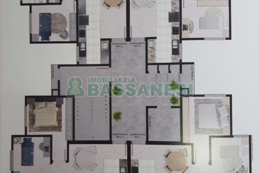 Apartamento com 69m², 2 dormitórios, no bairro Desvio Rizzo em Caxias do Sul para Comprar