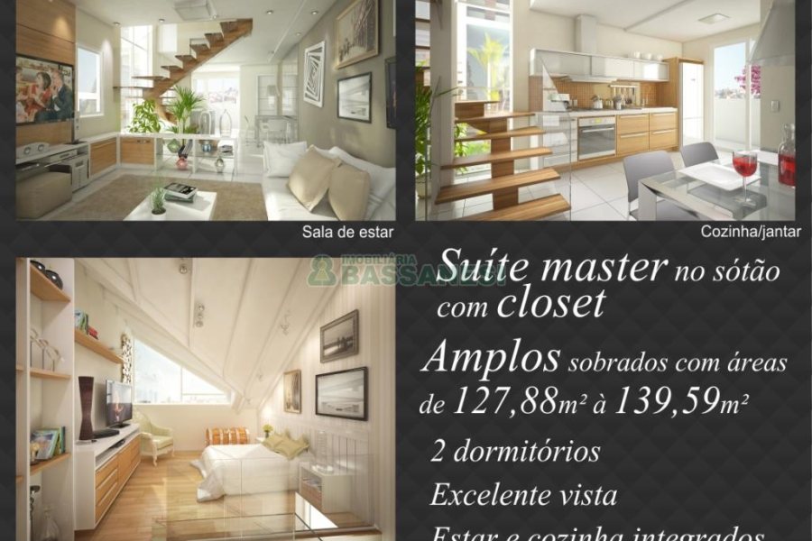 Sobrado com 140m², 3 dormitórios, 1 vaga, no bairro Vila Verde em Caxias do Sul para Comprar