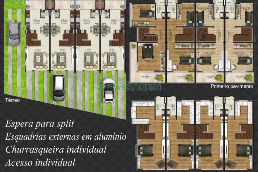 Sobrado com 140m², 3 dormitórios, 1 vaga, no bairro Vila Verde em Caxias do Sul para Comprar