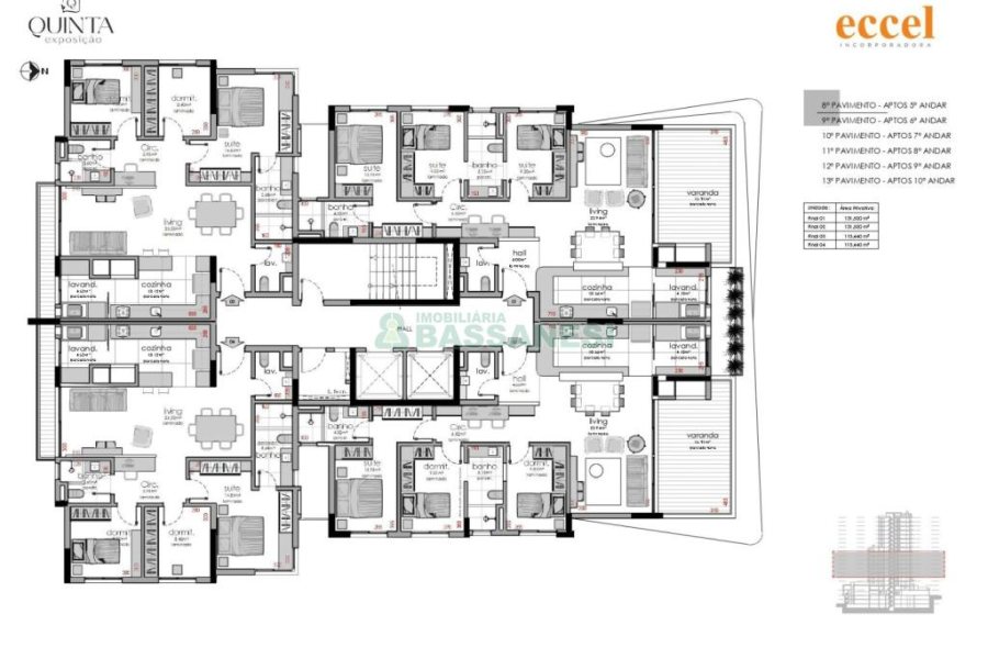 Apartamento, 3 dormitórios, 2 vagas, no bairro Exposição em Caxias do Sul para Comprar