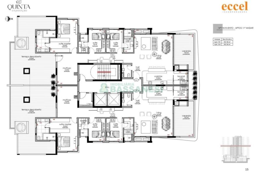 Apartamento, 3 dormitórios, 2 vagas, no bairro Exposição em Caxias do Sul para Comprar