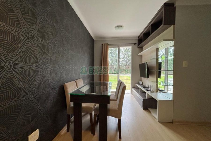 Apto Mobiliado com 68m², 1 dormitório, 1 vaga, no bairro Desvio Rizzo em Caxias do Sul para Alugar