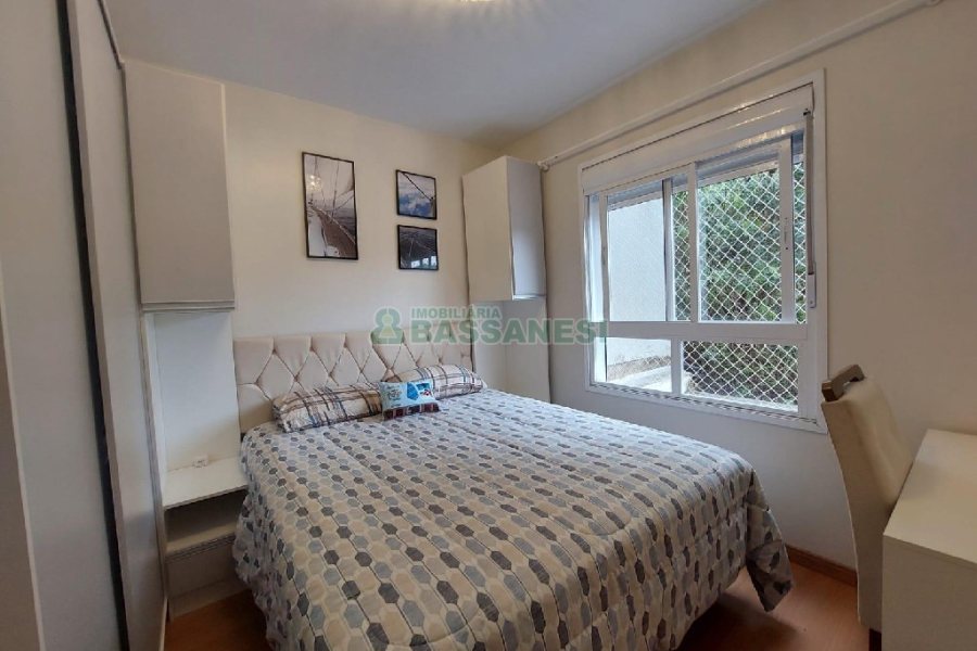 Apto Mobiliado com 64m², 2 dormitórios, 1 vaga, no bairro Vinhedos em Caxias do Sul para Alugar