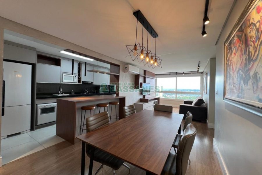 Apto Mobiliado com 88m², 2 dormitórios, 1 vaga, no bairro Villagio Iguatemi em Caxias do Sul para Alugar