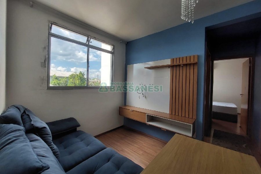 Apto Mobiliado com 49m², 2 dormitórios, 1 vaga, no bairro Bela Vista em Caxias do Sul para Alugar