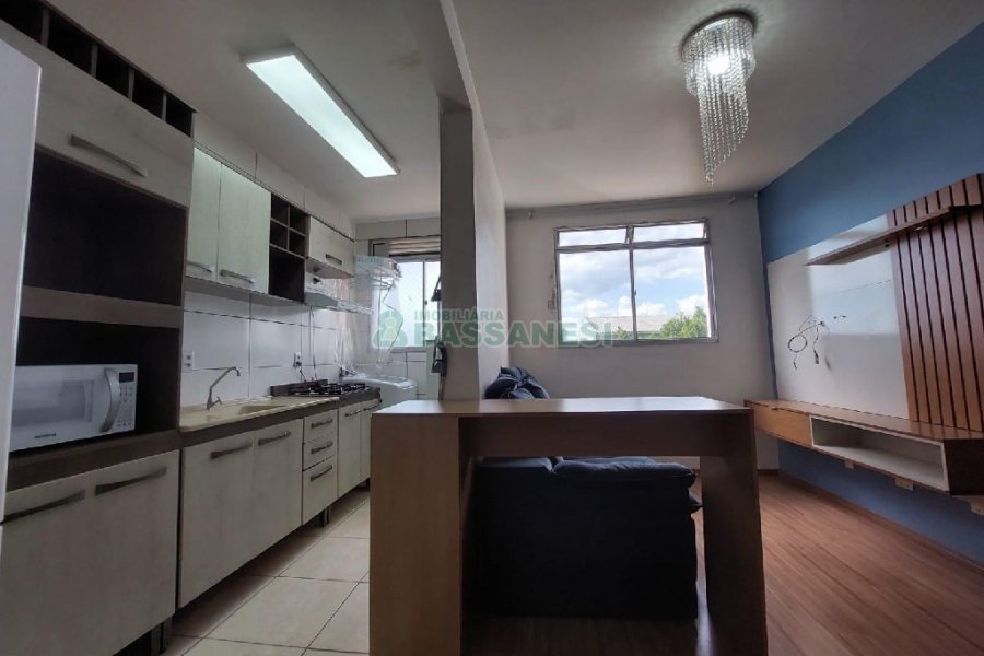 Apto Mobiliado com 49m², 2 dormitórios, 1 vaga, no bairro Bela Vista em Caxias do Sul para Alugar