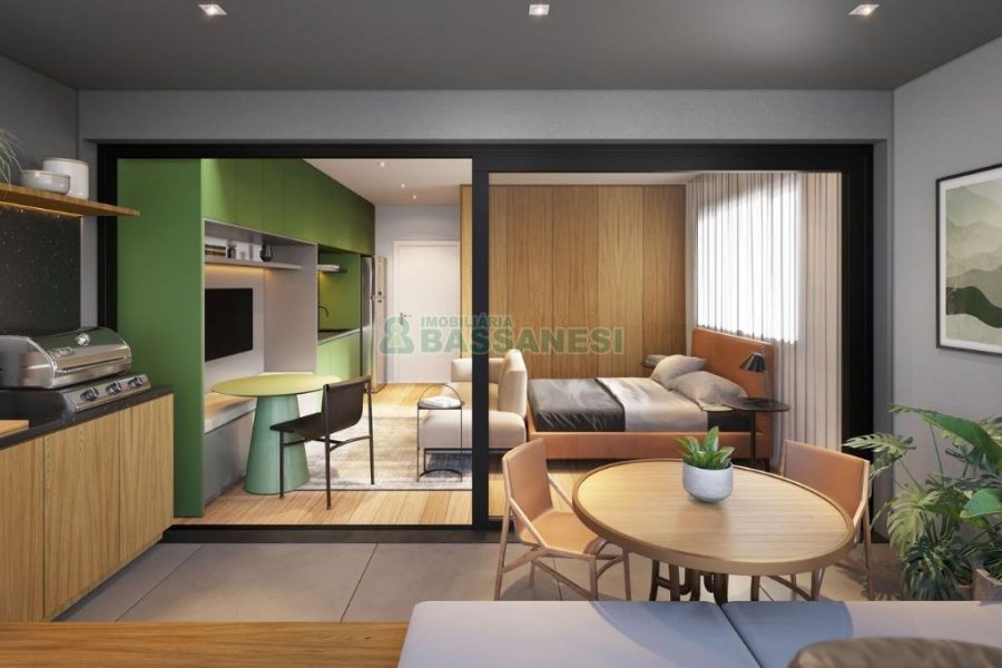Apartamento com 31m², no bairro Centro em Caxias do Sul para Comprar