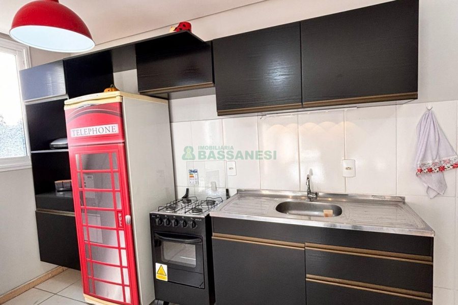 Apto Mobiliado com 28m², 1 dormitório, no bairro Cidade Nova em Caxias do Sul para Alugar