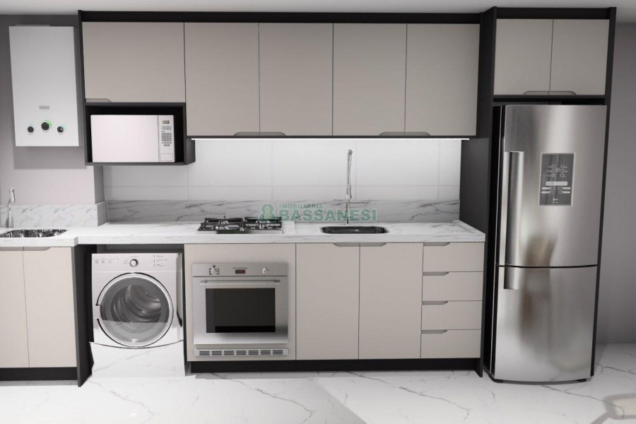 Apto Mobiliado com 514m², 2 dormitórios, 1 vaga, no bairro São Leopoldo em Caxias do Sul para Alugar