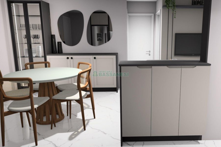 Apto Mobiliado com 514m², 2 dormitórios, 1 vaga, no bairro São Leopoldo em Caxias do Sul para Alugar