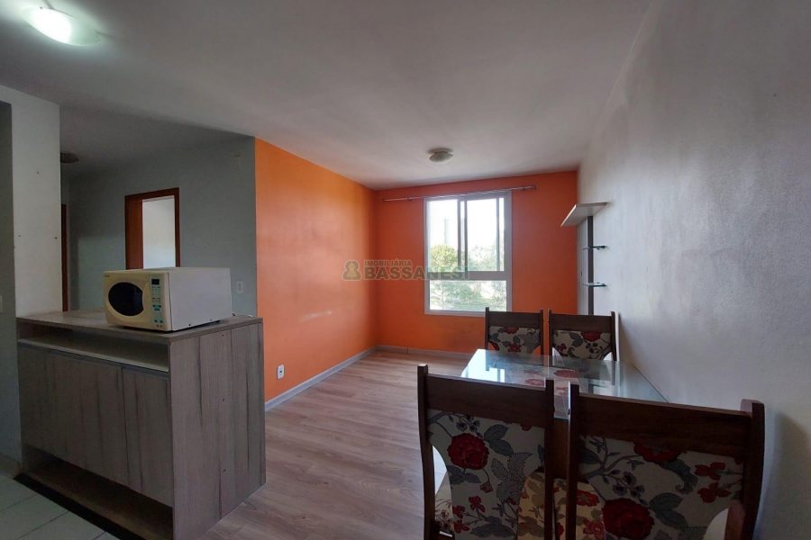 Apartamento com 60m², 2 dormitórios, 1 vaga, no bairro Desvio Rizzo em Caxias do Sul para Alugar