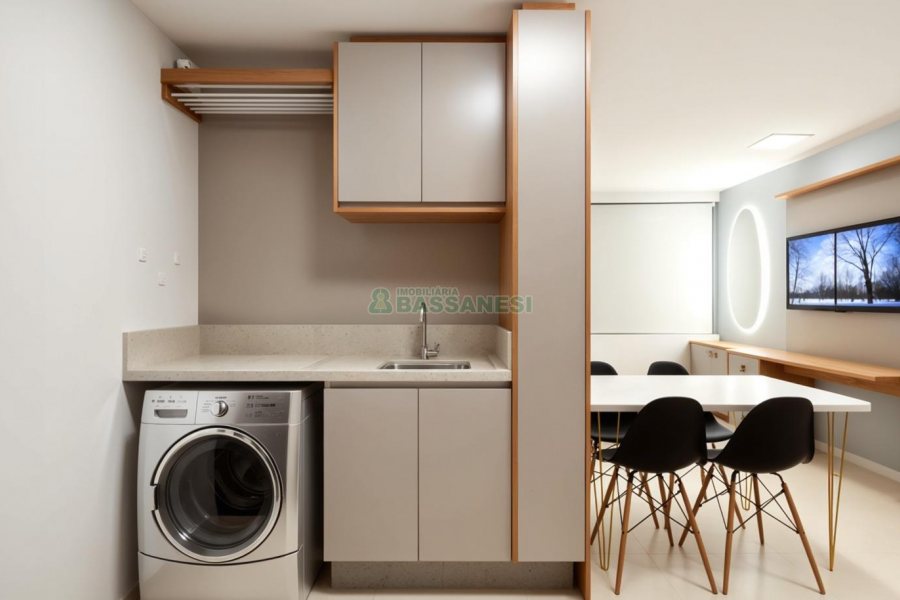 Kitinete Mobiliado com 35m², 1 dormitório, 1 vaga, no bairro São Pelegrino em Caxias do Sul para Alugar