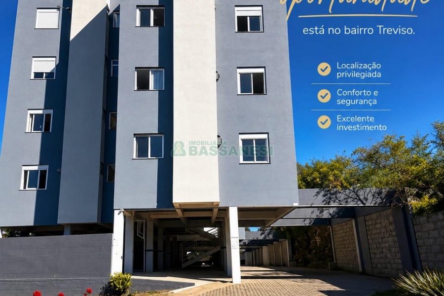 Apartamento com 52m², 2 dormitórios, 3 vagas, no bairro Treviso em Caxias do Sul para Comprar