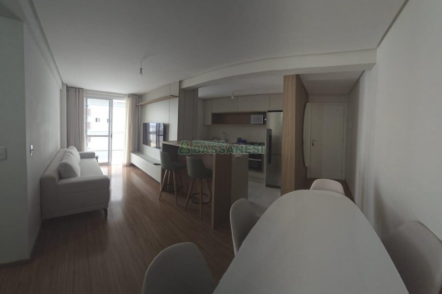 Apto Mobiliado com 112m², 2 dormitórios, 1 vaga, no bairro Lourdes em Caxias do Sul para Alugar