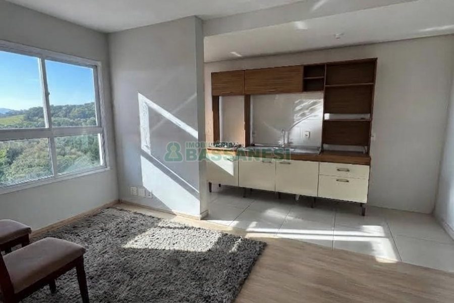 Apartamento com 42m², 2 dormitórios, 1 vaga, no bairro Desvio Rizzo em Caxias do Sul para Alugar