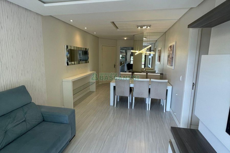 Apto Mobiliado com 99m², 2 dormitórios, 2 vagas, no bairro Pio X em Caxias do Sul para Alugar